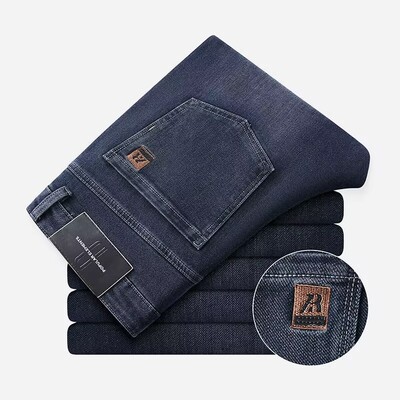 休闲直筒潮流百搭牛仔裤