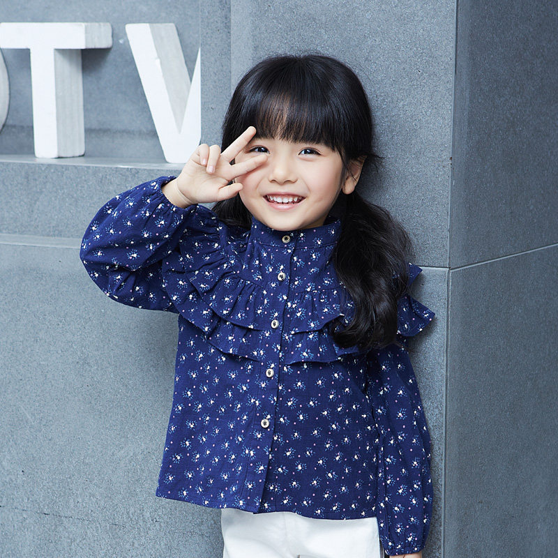 Chemise fille à manche longue - Ref 2086378 Image 1