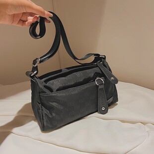 大牌轻奢女包大容量牛津布2024新款韩版百搭帆布轻老花肩斜挎包潮