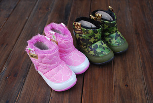 特价月星商场库存男女宝宝技能学步鞋 可爱冬季加绒雪地靴