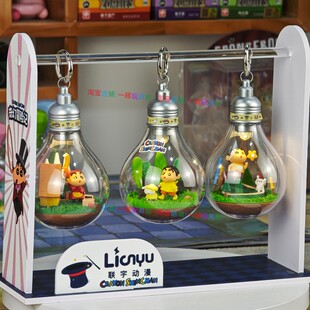 【全新正品】蜡笔小新奇幻冒险记微缩场景摆件灯泡发光潮玩盲盒