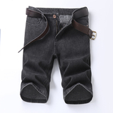 牛仔短裤2025夏季新款简约宽松薄款五分裤子韩版直筒中裤K28-P30，男装牛仔裤，星座205-2