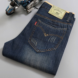 春秋潮牌复古做旧牛仔裤男直筒修身百搭潮流长裤子男1218-087-P21，男装牛仔裤，星座205-2