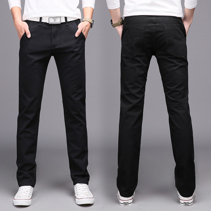 男式休闲裤潮牌直筒裤修身百搭四季款青年韩版潮1218-8006-P21，男装休闲裤，星座205-2