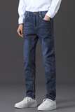 男牛仔裤新款弹力休闲长裤中青年商务百搭直筒裤男9801-P35，男装牛仔裤，星座205-2