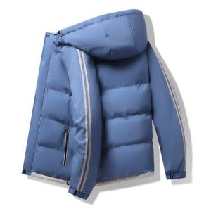 2025新款 棉衣男面包服冬季厚连帽拼接棉服棉袄工装外套5811-P48图片