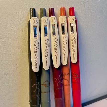 复古运动限定款 日本ZEBRA斑马田径运动联名版JJ15中性笔学生考试黑笔JJZ15文艺范签字笔按动式水笔0.5mm