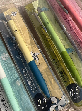 速干刷题高颜值四时冬季节气系列撞色中性笔按动式0.5mm黑色水笔刷题水笔斑马JJ56平替款大容量可换替芯