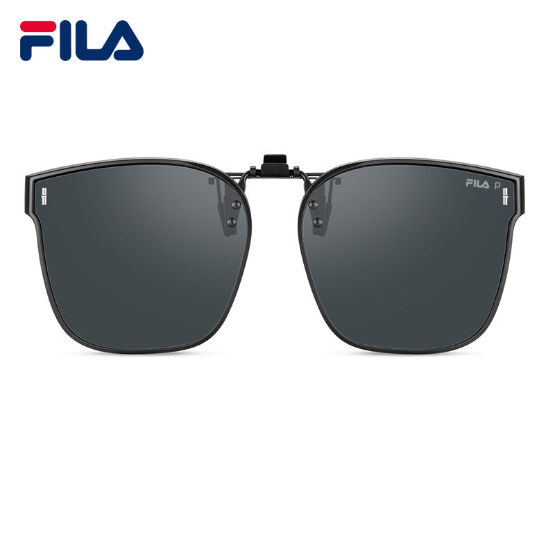 FILA斐乐墨镜夹片开车钓鱼近视眼镜偏光大号可上翻防晒男太阳镜女