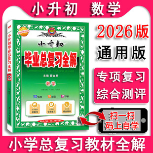 2026新版小学教材全解小升初数学 全国通用版小学六年级小升初毕业总复习全解 小学语文总复习教辅资料六年级数学小学升初中