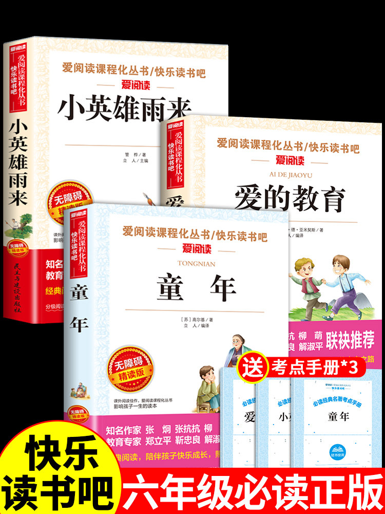 爱的教育小英雄雨来童年全套3册