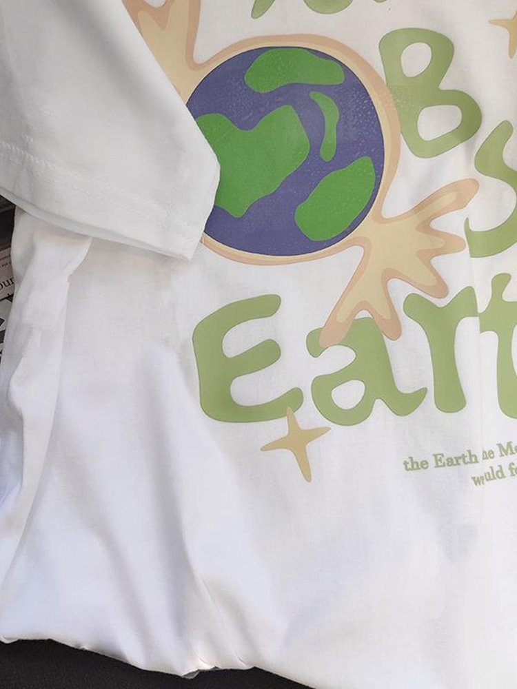 일선 대형 브랜드 대외 무역 수출 라벨 제거 미국 복고풍 프린트 티셔츠 여성용 디자인 틈새 탑