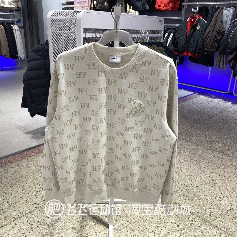正品MLB老花满标百搭LOGO圆领男女情侣运动休闲针织卫衣套头衫MTM,运动服/休闲服装,运动卫衣/套头衫,淘宝优惠券,粉丝福利购,淘宝优惠卷