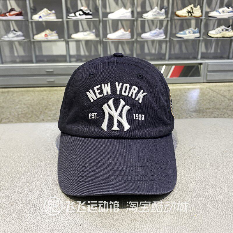 正品MLB百搭户外旅行遮阳刺绣字母LOGO运动休闲棒球帽鸭舌帽ACPVL