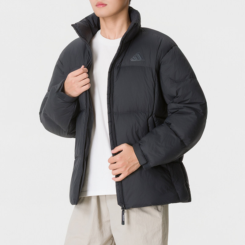 阿迪达斯男立领保暖羽绒服KW4696