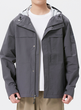 正品Timberland添柏岚男连帽防风夹克户外休闲运动外套A445FW08