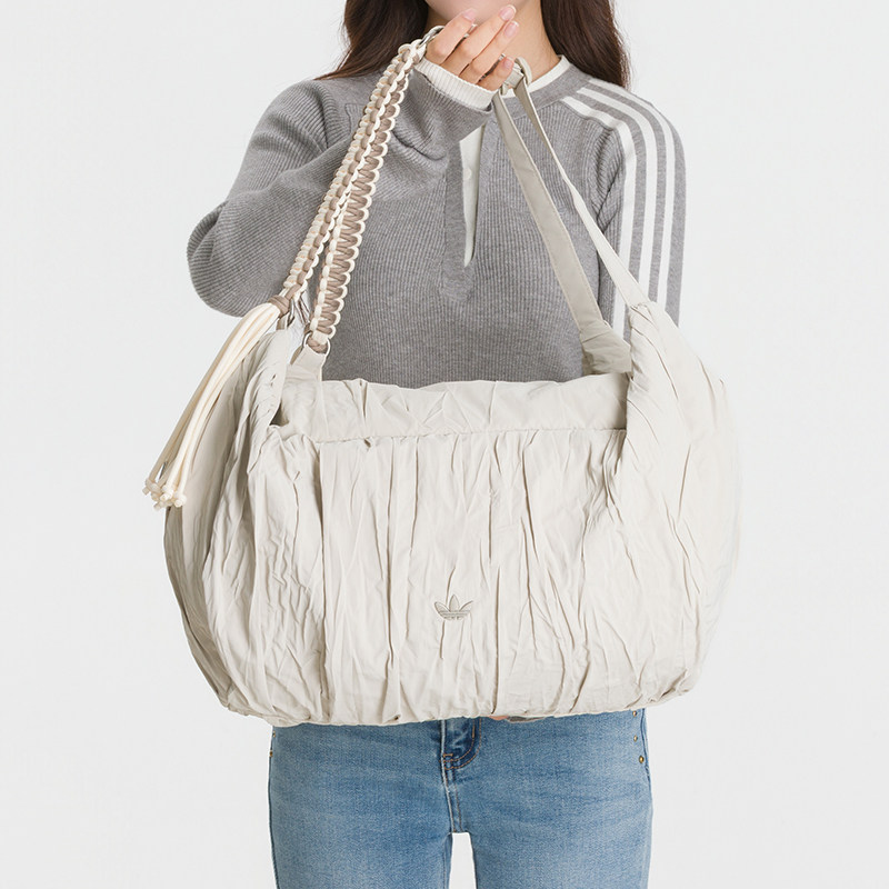 正品新款Adidas阿迪达斯三叶草男女简约百搭休闲单肩手拎包LH8566