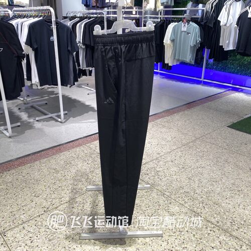 阿迪达斯经典LOGO休闲运动长裤