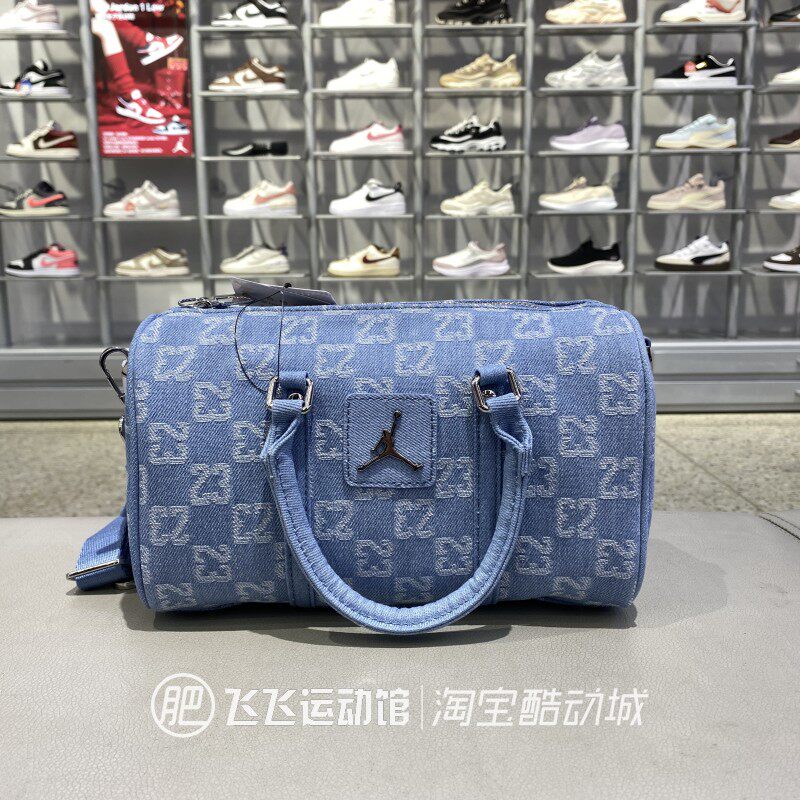 新款正品NIKE耐克JORDAN满印老花时尚健身户外单肩包斜挎包手拎包
