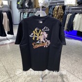 图案大标LOGO圆领男女情侣运动休闲短袖 MLB马年新年款 T恤 新款 正品