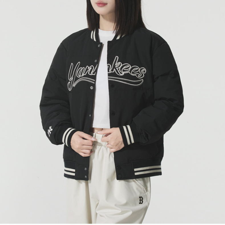 冬新款正品MLB学院风保暖百搭时尚情侣男女运动休闲羽绒服外套