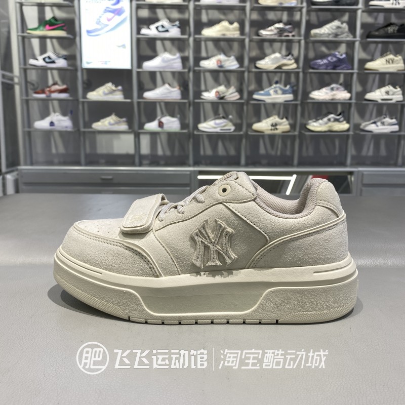 秋新款正品MLB厚底增高百搭时尚潮流低帮男女运动休闲板鞋3ASXP