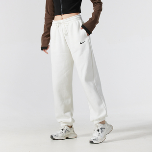 FZ5997 长裤 063 NIKE耐克纯色抓绒保暖束脚女运动休闲针织卫裤 正品