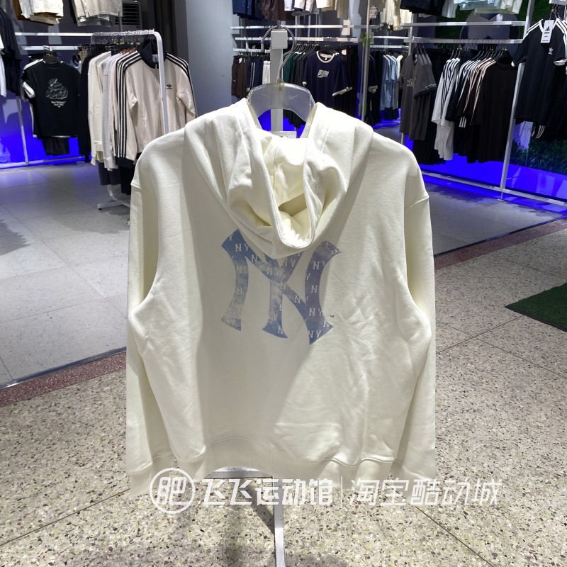 正品新款MLB纯色休闲卫衣套头衫