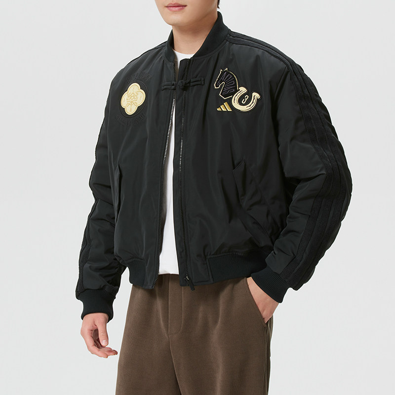 正品阿迪达斯马年新年棒球服夹克