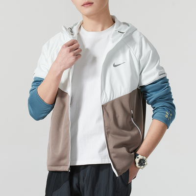 正品耐克户外防风男梭织夹克外套