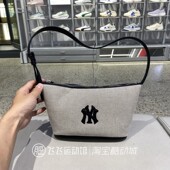 正品 简约百搭纯色复古街头潮流休闲单肩挎包手拎包ABQBC MLB时尚