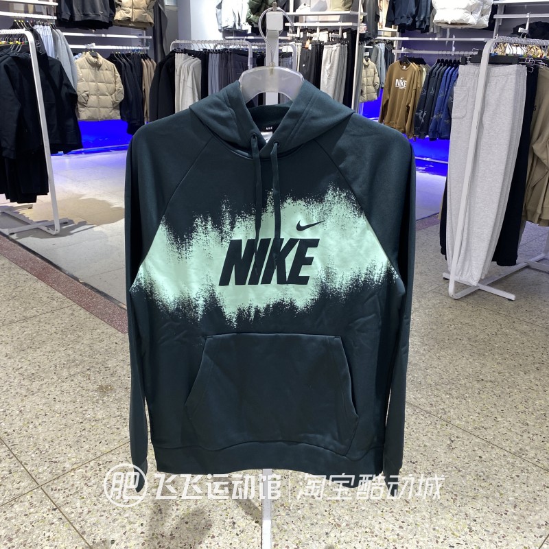 冬新款正品NIKE耐克加绒连帽男运动休闲梭织卫衣套头衫HV4063-010