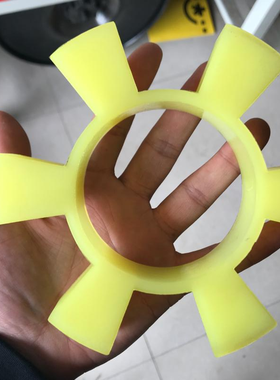 聚氨酯T型六角垫块对轮垫梅花弹性缓冲垫联轴器水泵电机减震耐磨