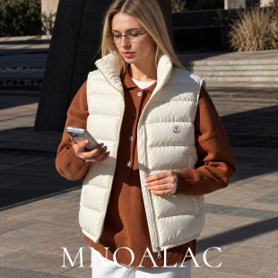 MNOALAC蒙口猫排骨羽绒马甲女款2026秋冬季新款立领马夹坎肩外套