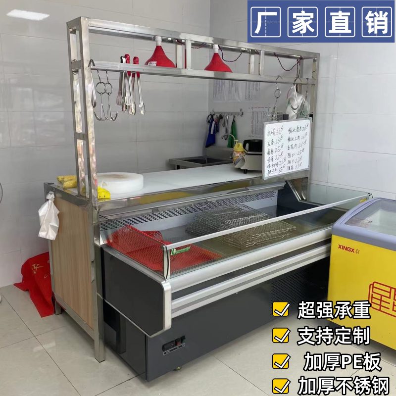 特厚不锈钢猪肉分割台可定制图片