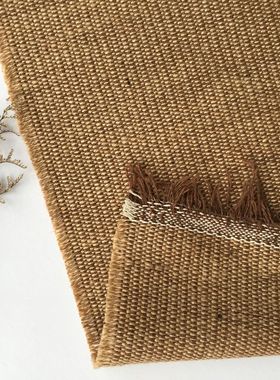 复古茶席粗黄麻袋桌布 加厚古玩展柜背景 宠物猫爪板面料