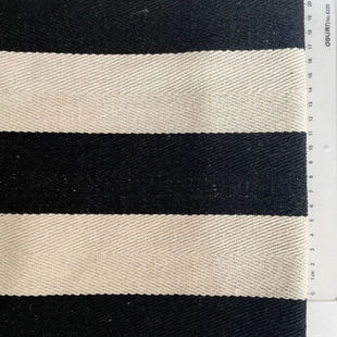 粗条纹 黑色条纹 桌布盖布 沙发椅子翻新布料 抱枕布装饰面料