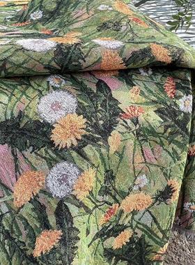 特色花卉桌布 沙发盖布 民宿咖啡馆抱枕门窗帘装饰面料