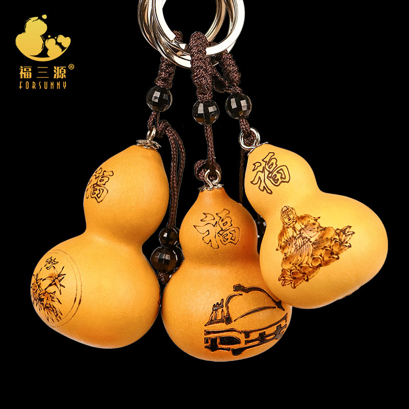 gourd Pendant Key buckle Handle piece Home Furnishing Boutique Wenwan Pyrography Handle gourd trumpet Hand twist Pendantsin the Arts and crafts , Folk arts and crafts Features , Gourd  category - from Buy2taobao.com to provide professional Taobao agent buy service