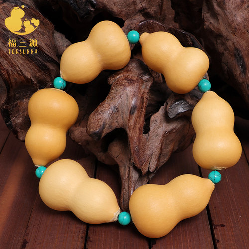 小葫芦手串天然文玩特小草里金