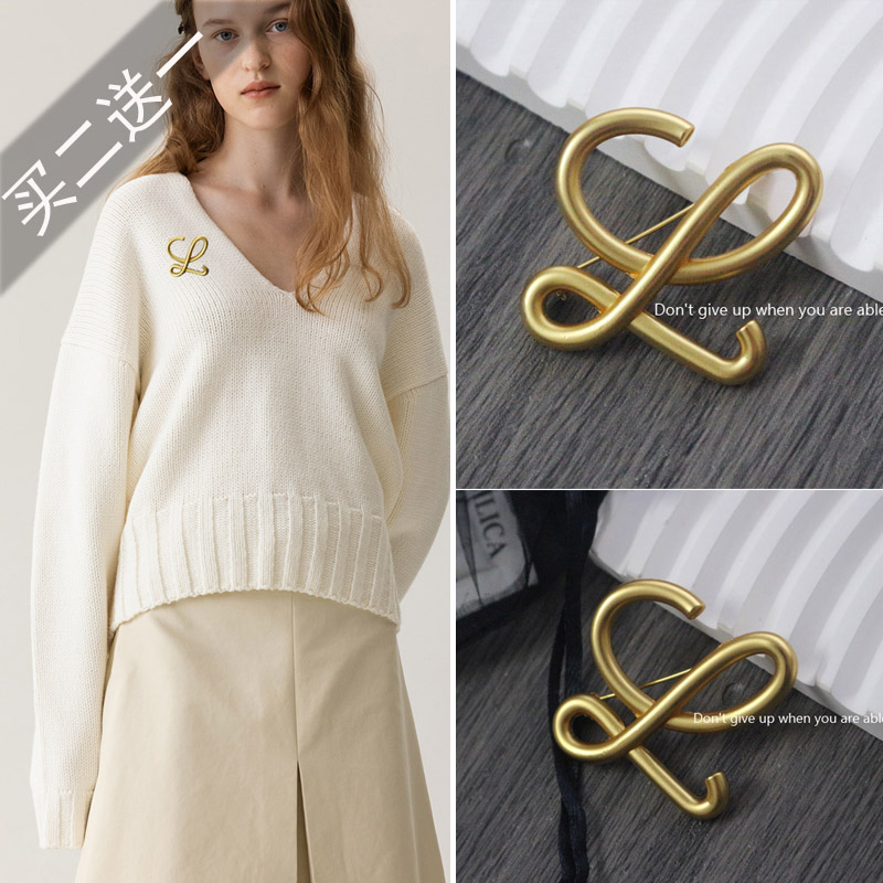 质地欧美合金女百搭胸针