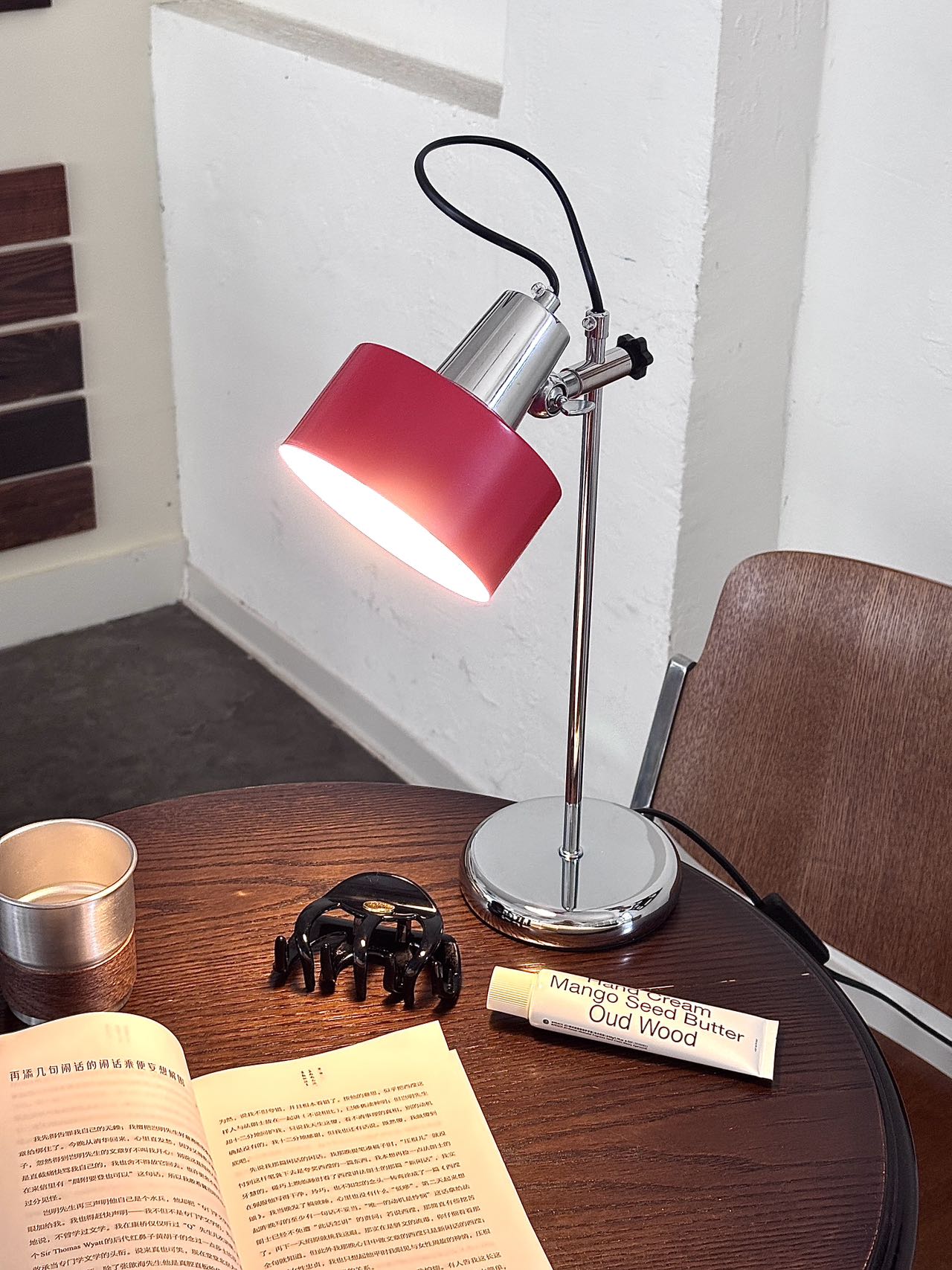 书房阅读台灯书桌灯复古撞色中古包豪斯升降意大利设计师现代卧室