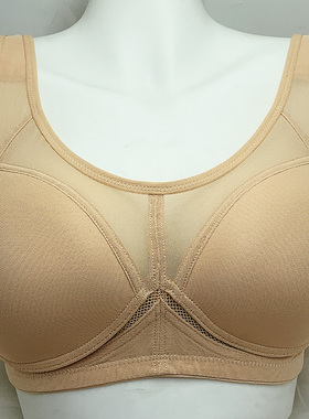 光面 不勒! 舒服透气 无钢圈大码文胸 深杯70E70F75E75F80E80F85E