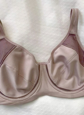 大胸显小 外贸大码宽肩带内衣超薄无海绵文胸90C100C100D105C105D