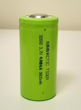 北极虎强光手电筒32650充电锂电池3.7v专用锂电池9800mAh大容量