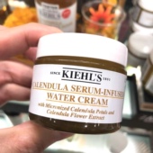 Kiehl 100ml爆水面霜补水清爽保湿 s科颜氏 金盏花精华水活霜50ml
