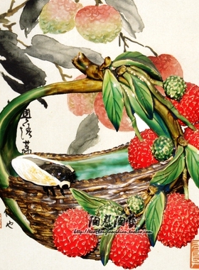 工艺荔枝陶瓷石湾公仔客厅摆件