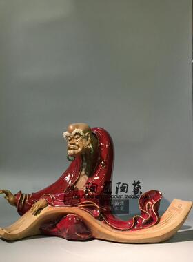 高山流水石湾公仔开张送礼摆件