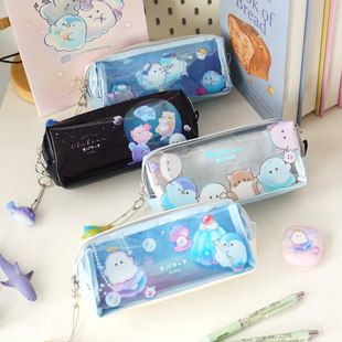 幽幽家族笔袋多层文具盒铅笔盒痛包日系ins风高颜值可爱少女心萌