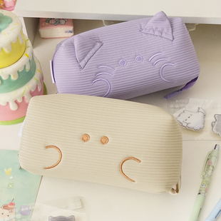 日系幽幽家族海绵枕头造型笔袋可爱卡通笔袋学生文大容量具收纳袋